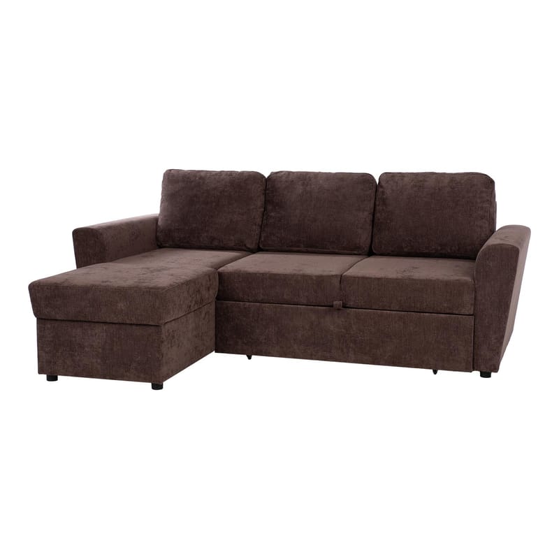 Hörnbäddsoffa Fenor - Brun - Möbler - Soffa - Bäddsoffa