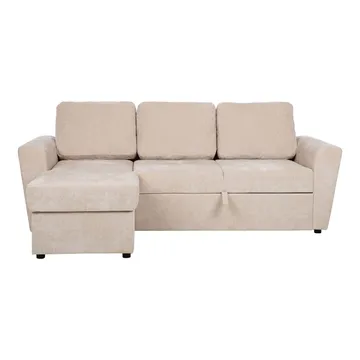Hörnbäddsoffa Fenor - ljusbeige - Möbler - Soffa - Bäddsoffa