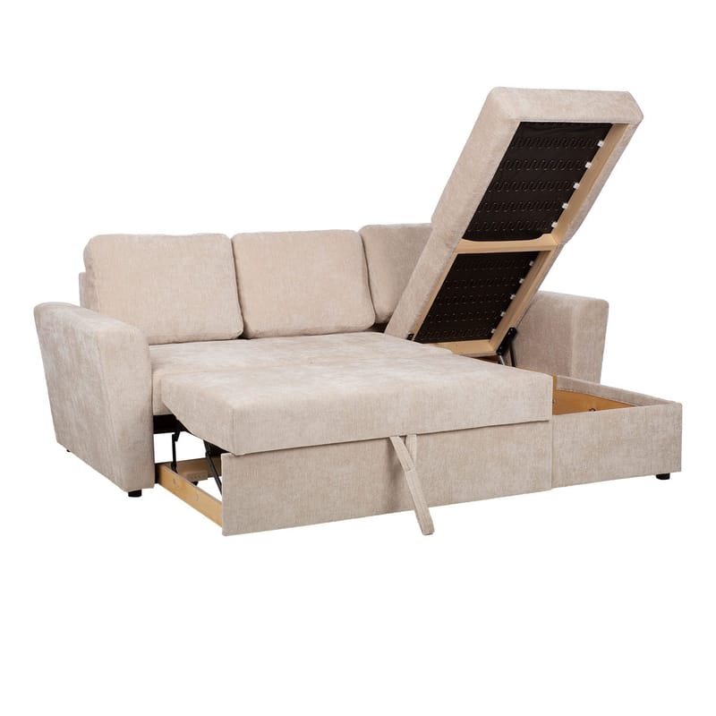 Hörnbäddsoffa Fenor - ljusbeige - Möbler - Soffa - Bäddsoffa