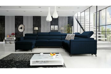 Galbally 5-sits Hörnbäddsoffa Dark blue - Möbler - Soffa - Bäddsoffa - Hörnbäddsoffa