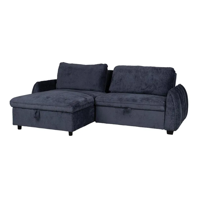 Hörnbäddsoffa Klevor - Blå - Möbler - Soffa - Bäddsoffa