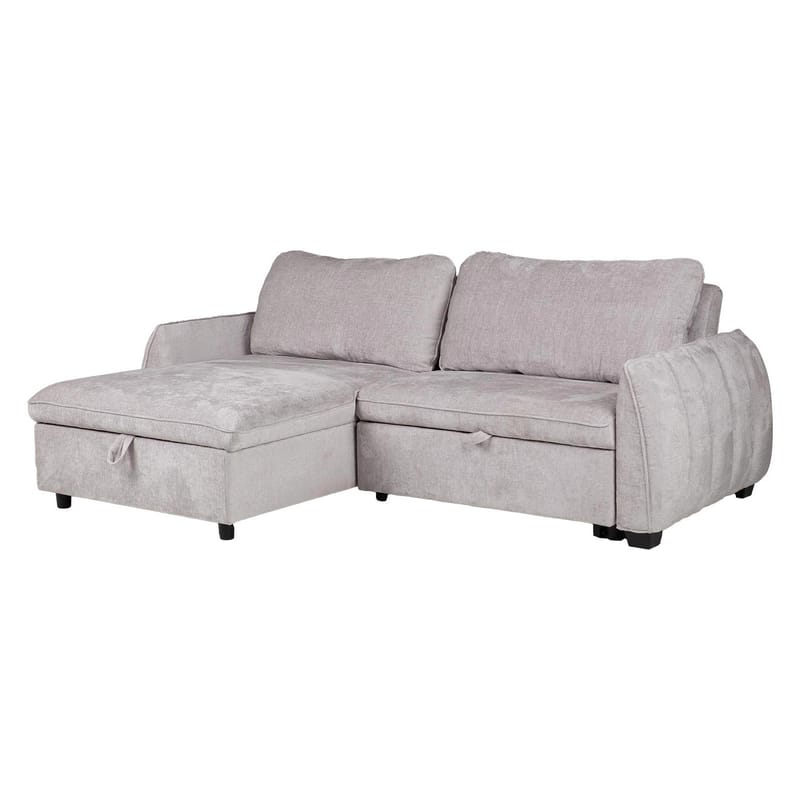 Hörnbäddsoffa Klevor - Ljusgrå - Möbler - Soffa - Bäddsoffa