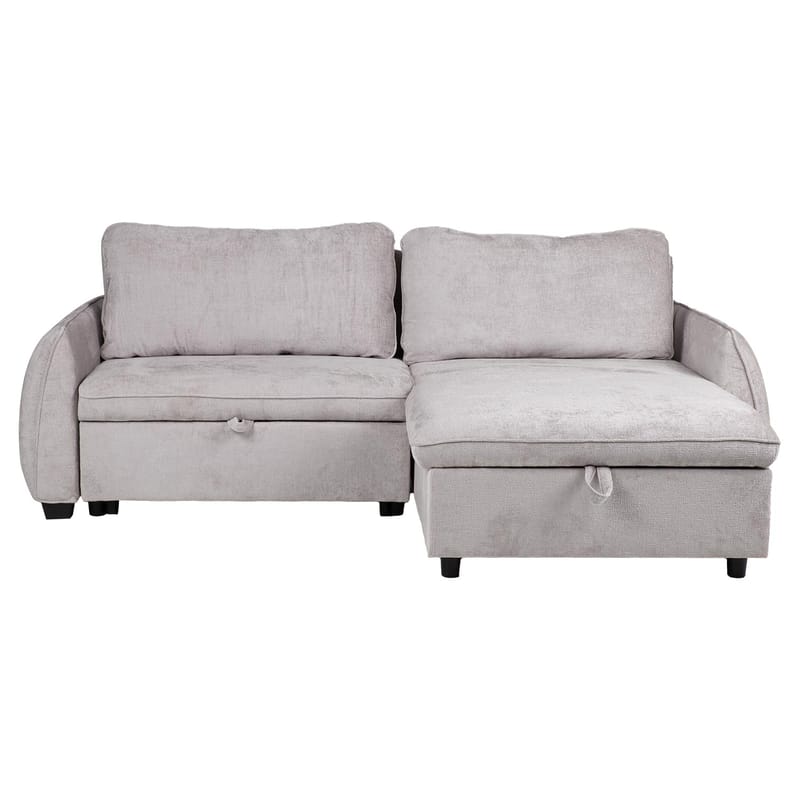 Hörnbäddsoffa Klevor - Ljusgrå - Möbler - Soffa - Bäddsoffa