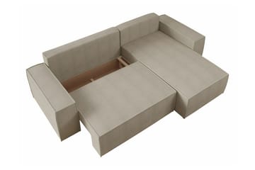 Knocklong 3-sits Hörnbäddsoffa - Rosa - Möbler - Soffa - Bäddsoffa - Bäddsoffa divan