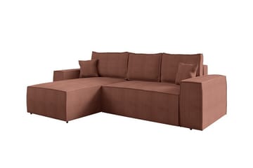 Knocklong 3-sits Hörnbäddsoffa - Rosa - Möbler - Soffa - Bäddsoffa - Bäddsoffa divan