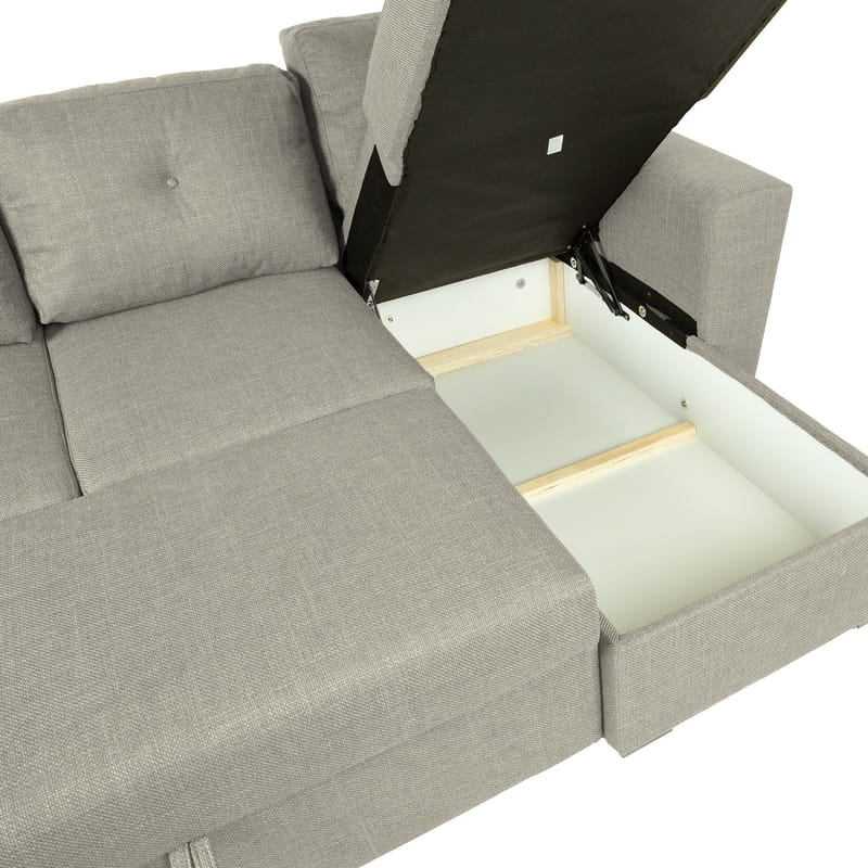 Hörnbäddsoffa Korsvik - Beige - Möbler - Soffa - Bäddsoffa