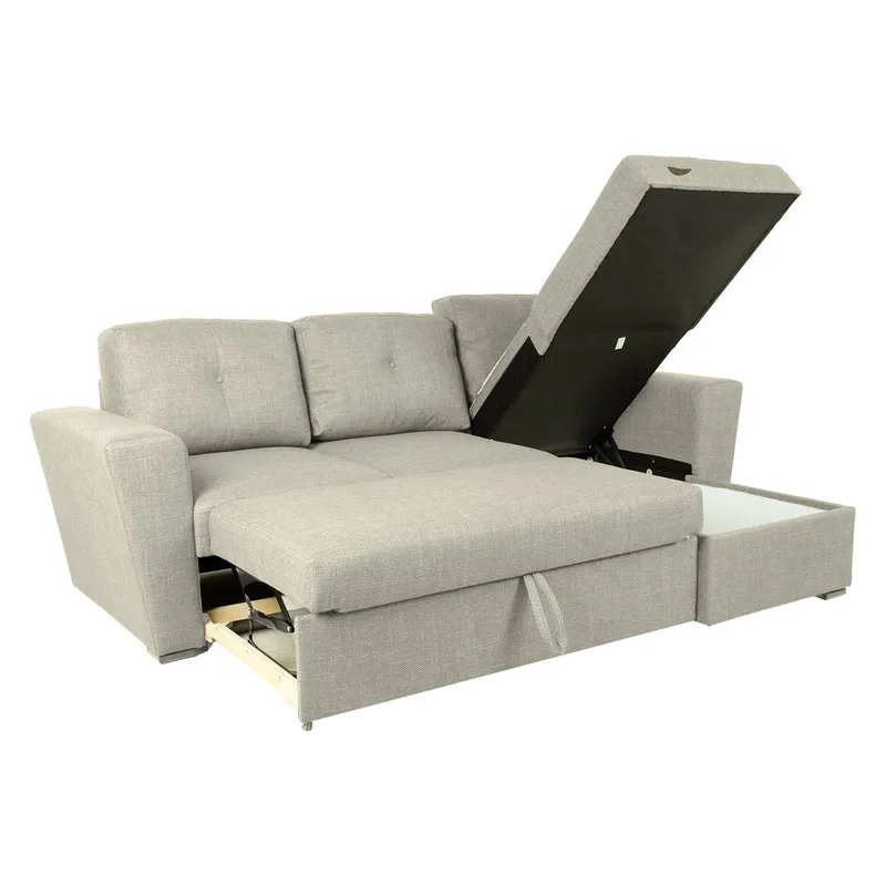 Hörnbäddsoffa Korsvik - Beige - Möbler - Soffa - Bäddsoffa
