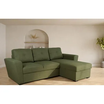 Hörnbäddsoffa Korsvik - Grön - Möbler - Soffa - Bäddsoffa