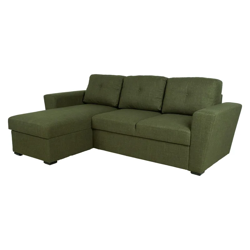Hörnbäddsoffa Korsvik - Grön - Möbler - Soffa - Bäddsoffa