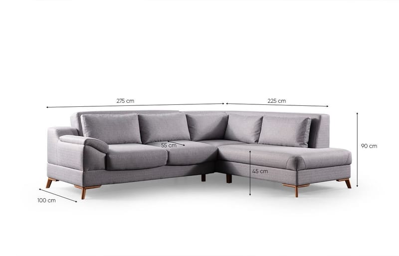 Lepinas 5-sits Hörnsoffa - Möbler - Soffa - Bäddsoffa - Hörnbäddsoffa