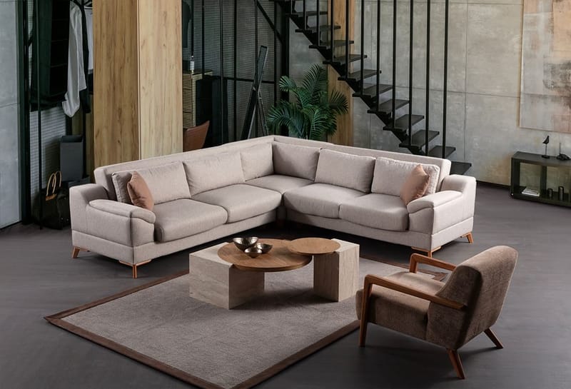 Lepinas 6-sits Hörnsoffa - Möbler - Soffa - Bäddsoffa - Hörnbäddsoffa