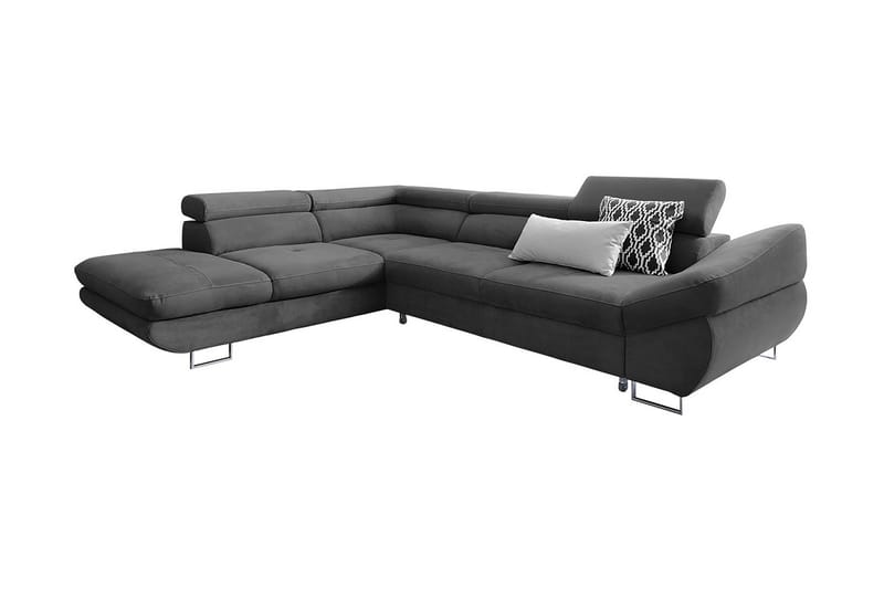 Hörnbäddsoffa - Mörkgrå - Möbler - Soffa - Bäddsoffa