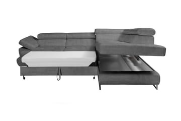 Hörnbäddsoffa - Mörkgrå - Möbler - Soffa - Bäddsoffa