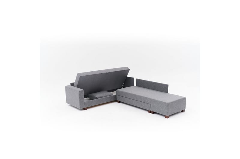 Hörnbäddsoffa Matlerdnburg Vänster Grå - Mörkgrå - Möbler - Soffa - Bäddsoffa