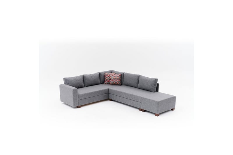 Hörnbäddsoffa Matlerdnburg Vänster Grå, Mörkgrå