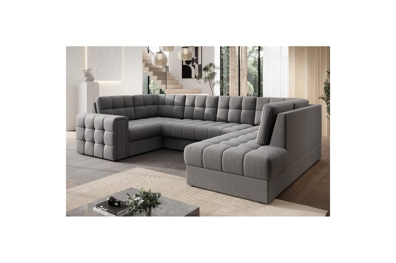 Sektionssoffa Eltap Blewett 299x198x82 cm - Sola 4, Grå, Höger - Möbler - Soffa - Bäddsoffa - Hörnbäddsoffa