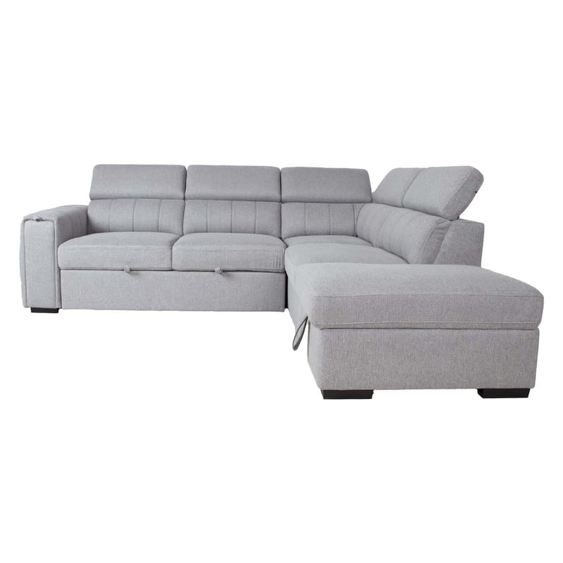 Hörnbäddsoffa Selmar Höger - Grå - Möbler - Soffa - Bäddsoffa