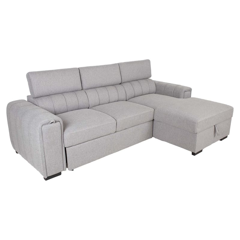 Hörnbäddsoffa Selmar Höger - Grå - Möbler - Soffa - Bäddsoffa