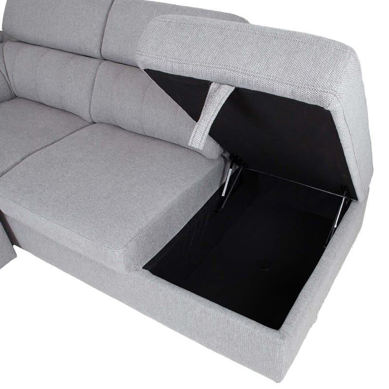 Hörnbäddsoffa Selmar Höger - Grå - Möbler - Soffa - Bäddsoffa
