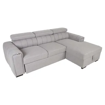 Hörnbäddsoffa Selmar Höger - Grå - Möbler - Soffa - Bäddsoffa