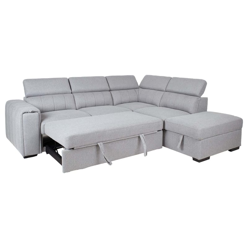 Hörnbäddsoffa Selmar Höger - Grå - Möbler - Soffa - Bäddsoffa