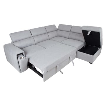 Hörnbäddsoffa Selmar Höger - Grå - Möbler - Soffa - Bäddsoffa