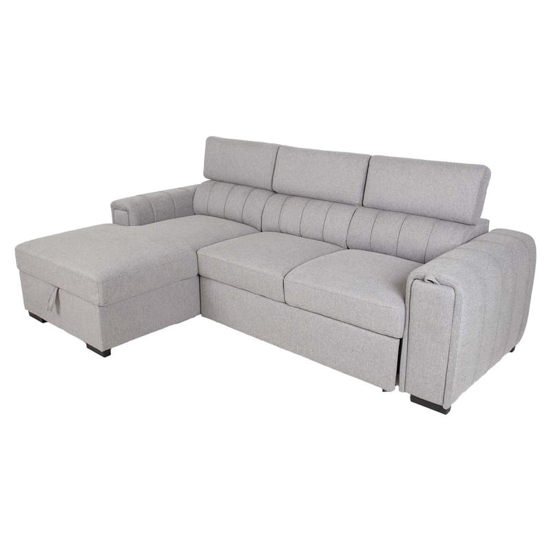 Hörnbäddsoffa Selmar Vänster - grå - Möbler - Soffa - Bäddsoffa