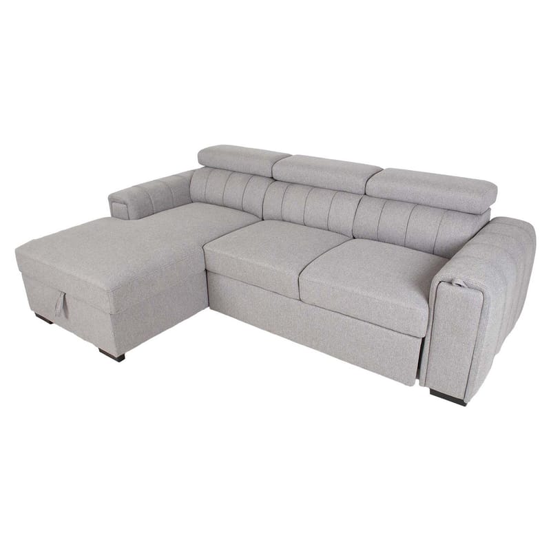 Hörnbäddsoffa Selmar Vänster - grå - Möbler - Soffa - Bäddsoffa