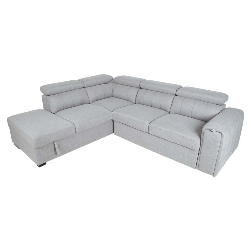 Hörnbäddsoffa Selmar Vänster - Grå - Möbler - Soffa - Bäddsoffa