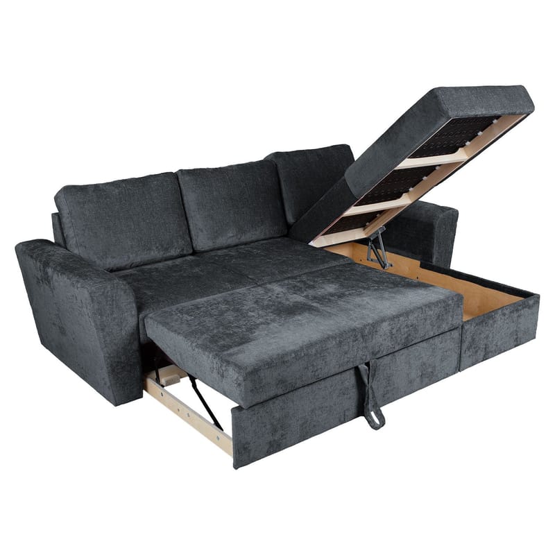 Hörnbäddsoffa Tjörnö - Antracit - Möbler - Soffa - Bäddsoffa