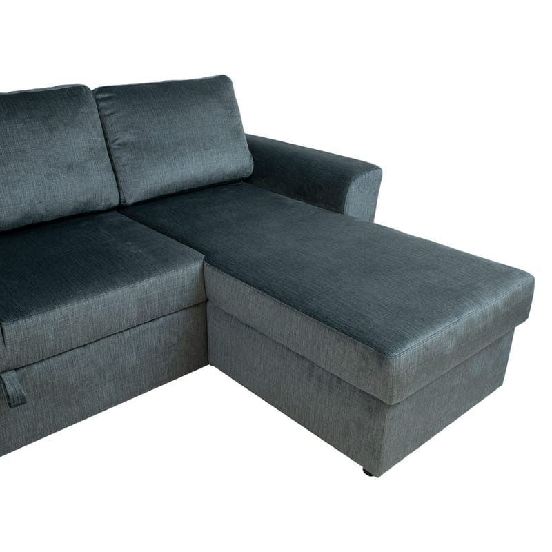 Hörnbäddsoffa Tjörnö - Grön sammet - Möbler - Soffa - Bäddsoffa