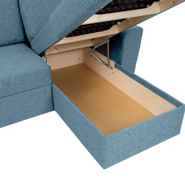 Hörnbäddsoffa Tjörnö - Ljusblå - Möbler - Soffa - Bäddsoffa