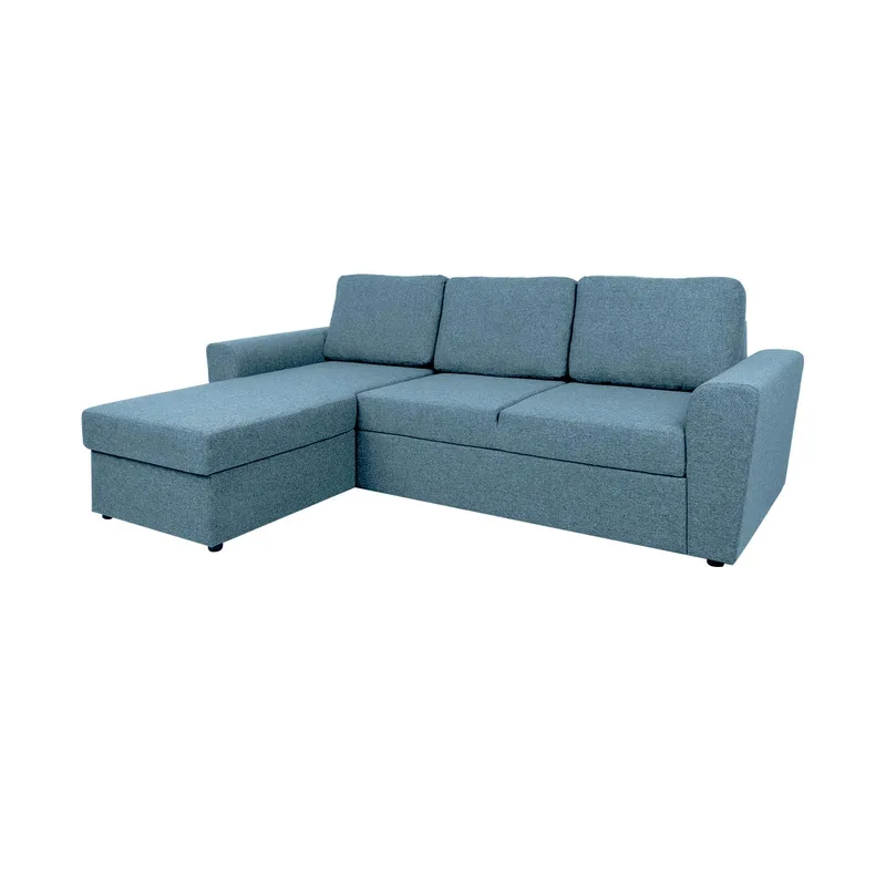 Hörnbäddsoffa Tjörnö - Ljusblå - Möbler - Soffa - Bäddsoffa