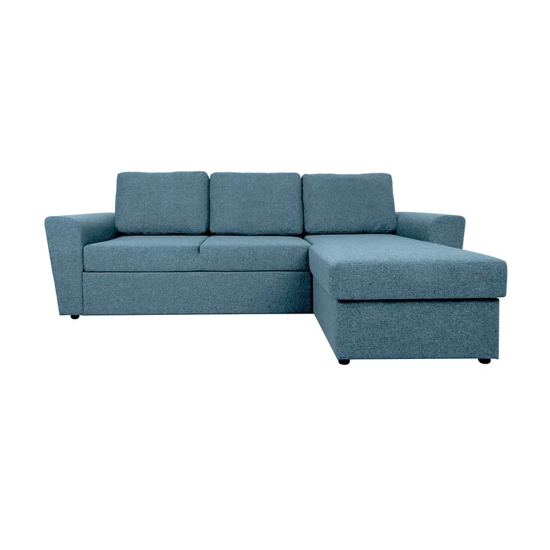 Hörnbäddsoffa Tjörnö - Ljusblå - Möbler - Soffa - Bäddsoffa