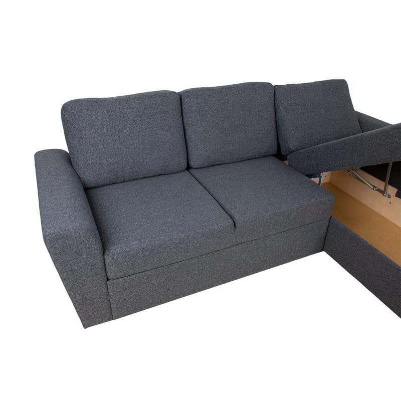 Hörnbäddsoffa Tjörnö - Mörkgrå - Möbler - Soffa - Bäddsoffa