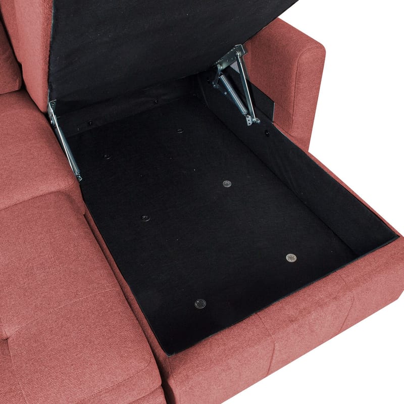 Hörnbäddsoffa Porsen - Rosa - Möbler - Soffa - Bäddsoffa