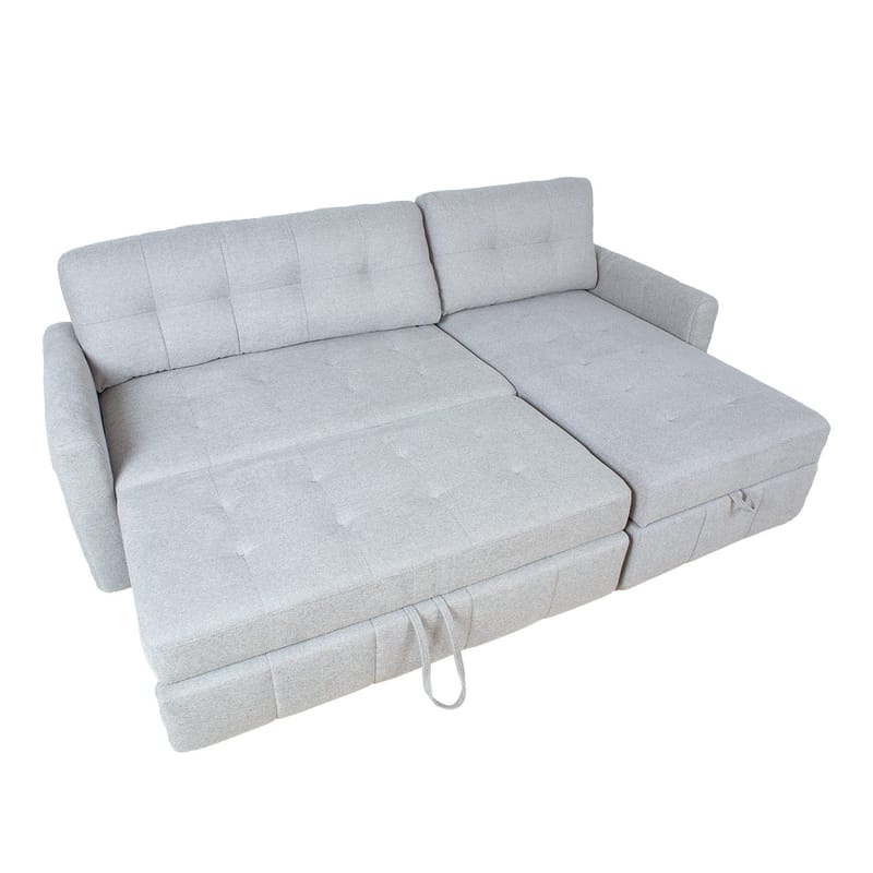 Hörnbäddsoffa Porsen - Grå - Möbler - Soffa - Bäddsoffa
