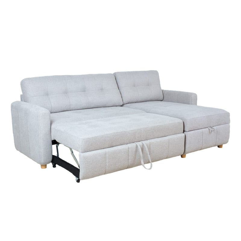 Hörnbäddsoffa Porsen - Grå - Möbler - Soffa - Bäddsoffa
