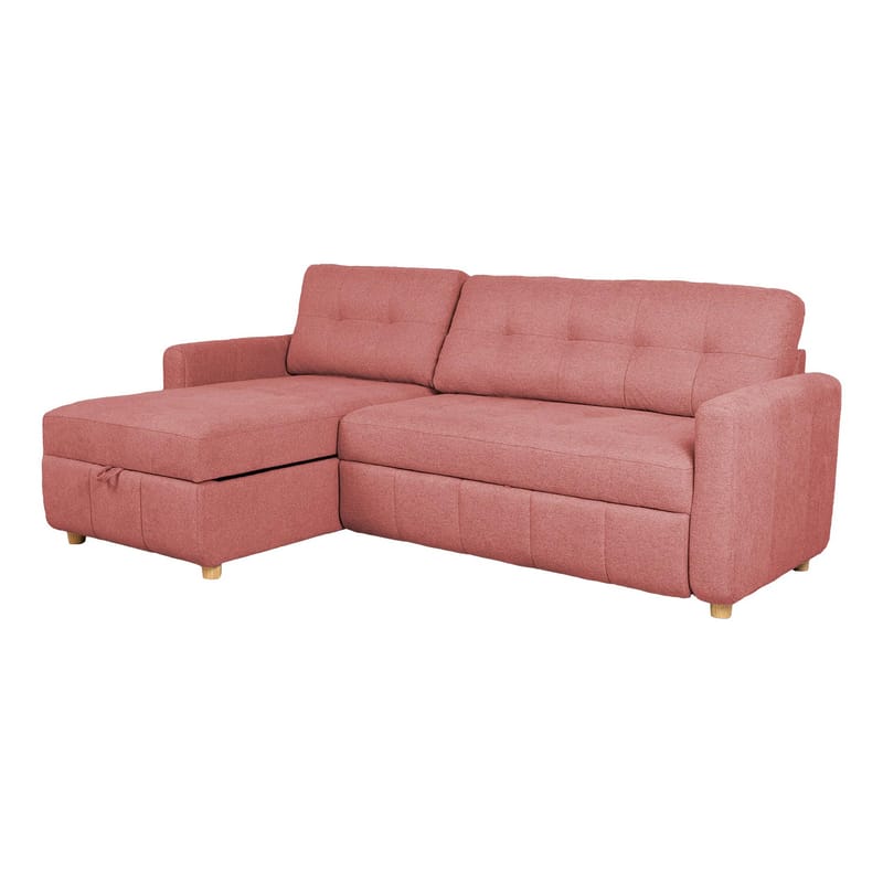 Hörnbäddsoffa Porsen - Rosa - Möbler - Soffa - Bäddsoffa