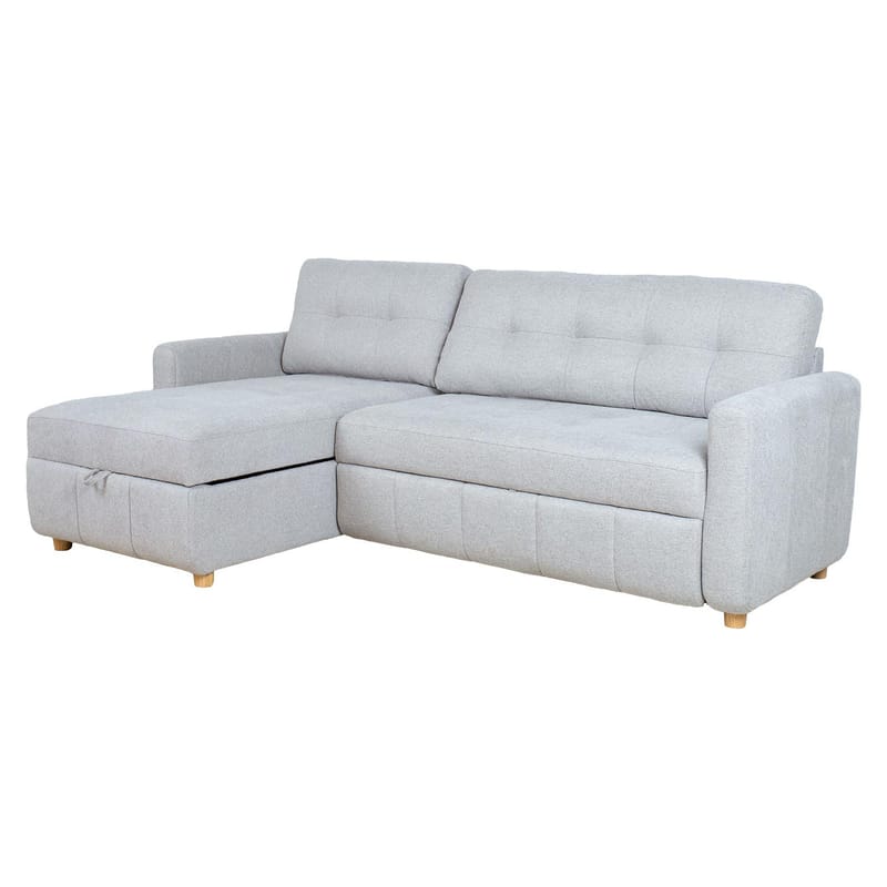 Hörnbäddsoffa Porsen - Grå - Möbler - Soffa - Bäddsoffa