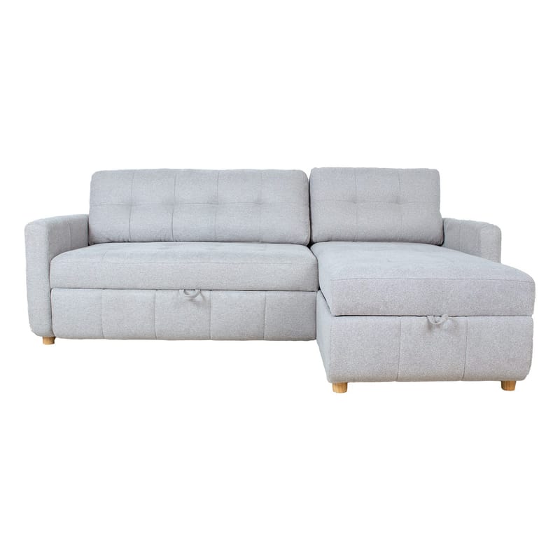 Hörnbäddsoffa Porsen - Grå - Möbler - Soffa - Bäddsoffa