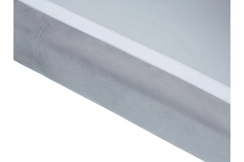 Hörnsoffa 4-sits H med sovfunktion sammet grå OSLO - Grå - Möbler - Soffa - Bäddsoffa