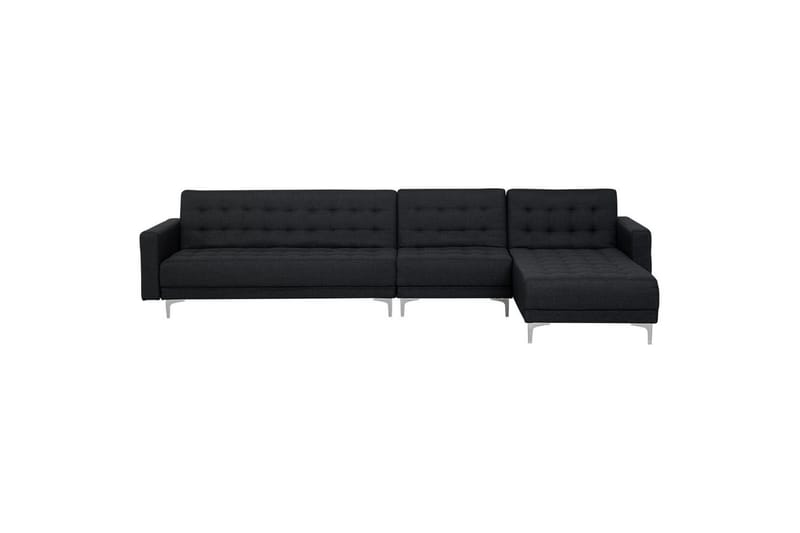 Hörnsoffa Aberdeen Grå/Silver, Vänstervänd - Grå/Silver, Vänstervänd - Möbler - Soffa - Bäddsoffa