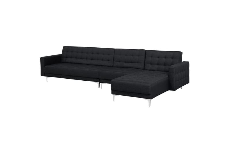 Hörnsoffa Aberdeen Grå/Silver, Vänstervänd - Grå/Silver, Vänstervänd - Möbler - Soffa - Bäddsoffa
