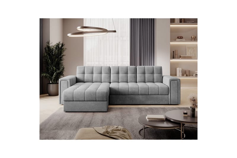 Hörnsoffa Eltap Blenvi 260x150x82 cm - Monolith 84, Grå - Möbler - Soffa - Bäddsoffa
