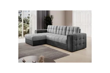 Hörnsoffa Eltap Blenvi 260x150x82 cm - Monolith 84,Monolith 97, Grå - Möbler - Soffa - Bäddsoffa
