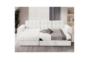 Hörnsoffa Eltap Blenvi 260x150x82 cm - Royal 01, Vit - Möbler - Soffa - Bäddsoffa