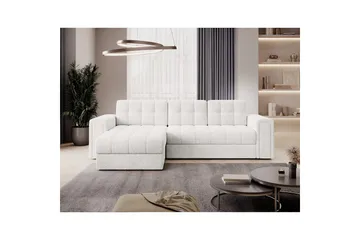 Hörnsoffa Eltap Blenvi 260x150x82 cm - Royal 01, Vit - Möbler - Soffa - Bäddsoffa