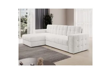 Hörnsoffa Eltap Blenvi 260x150x82 cm - Royal 01, Vit - Möbler - Soffa - Bäddsoffa