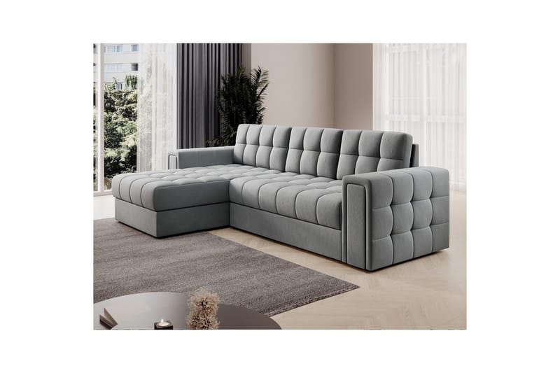 Hörnsoffa Eltap Blenvi 260x150x82 cm - Sola 04, Grå - Möbler - Soffa - Bäddsoffa